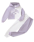 HIGHUZZA Girls 2 Piece Outfits Crop Hoodie Top Sweatsuit Fall Winter Clothing Sets Long Sleeve Kids Sweatshirt Jogger Sweatpants Cute Tween Clothes Size 11