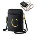 YOOLIFE Crossbody Bags for Women Personalized Gifts for Women Small Purses for Women Sling Bag for Women Black Leather RFID Blocking Cell Phone Wallet Women Girlfriend Sister Friend female Gifts C